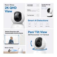 TP-LINK Tapo C220 2K 4MP QHD Gece Görüşlü 512GB Micro SD Destekli Wi-Fi Kamera